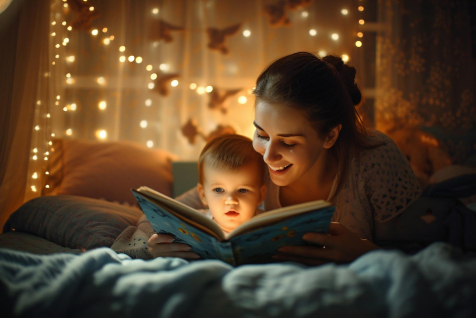 Інтелектуальний розвиток дітей від читання казок на ніч
