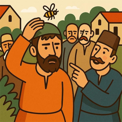 Бджола на шапці (македонська казка)