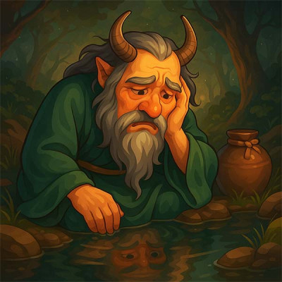 Гірський Бог та риба окодзе (японська казка)