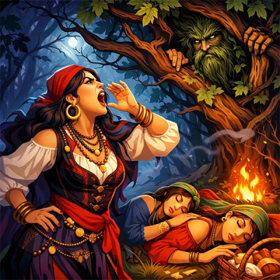 Як циганці лісові мари ввижалися (циганська казка)