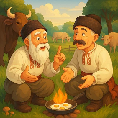 Читати українську народну казку про те, як діди були дітьми Як діди були дітьми (українська народна казка)