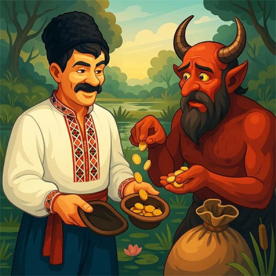 Як дядько виганяв чортів з болота (українська народна казка)