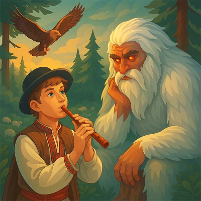 Як Іванкова сопілка Чугайстра приборкала (українська народна казка)