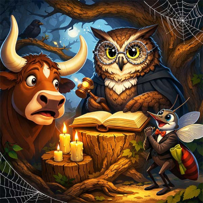 Як комар з волом судився (українська народна казка)