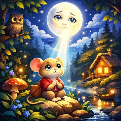 Як Місяць себе роздарував (українська народна казка)