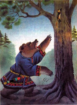 Як ведмідь і бурундук дружити перестали - амурська казка - 4