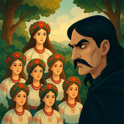 Читати казку Ігоря Калинця про семеро сестер і Чорного Князенка Казка про сім сестер і Чорного Князенка (Ігор Калинець)