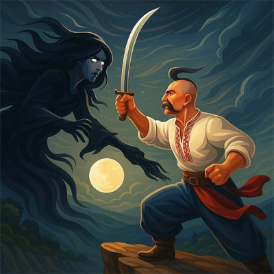 Читати українську народну казку про козака Вернигору та Чорну Пітьму Козак Вернигора та Чорна Пітьма (українська народна казка)