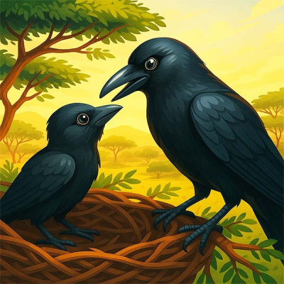 Мудре вороненя (ефіопська казка)