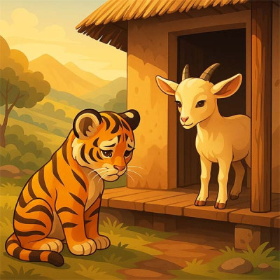 Читати ефіопську народну казку про тигреня і козеня Тигреня і козеня (ефіопська казка)