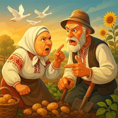 Читати українську народну казку про вперту бабу Вперта баба (українська народна казка)