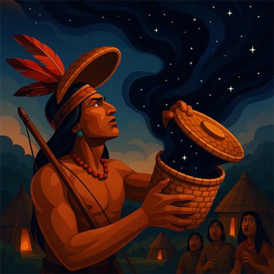 Звідки взялася ніч (індіанська казка)