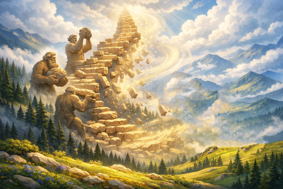 Читати українську народну казку про те, чому на вершинах Карпат немає лісу Чому на вершинах Карпат немає лісу (українська народна казка)