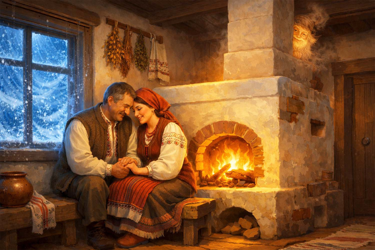 Читати українську народну казку про холод у теплій хаті Холод у теплій хаті (українська народна казка)