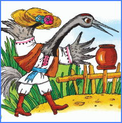 The fox and the crane (ukrainian folk tale)