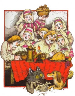 Вовк та собака (білоруська казка)