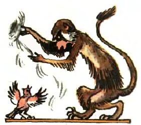 Жайворонок і мавпа (бурятська казка)