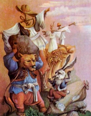 Заєць і ведмідь (словенська казка)